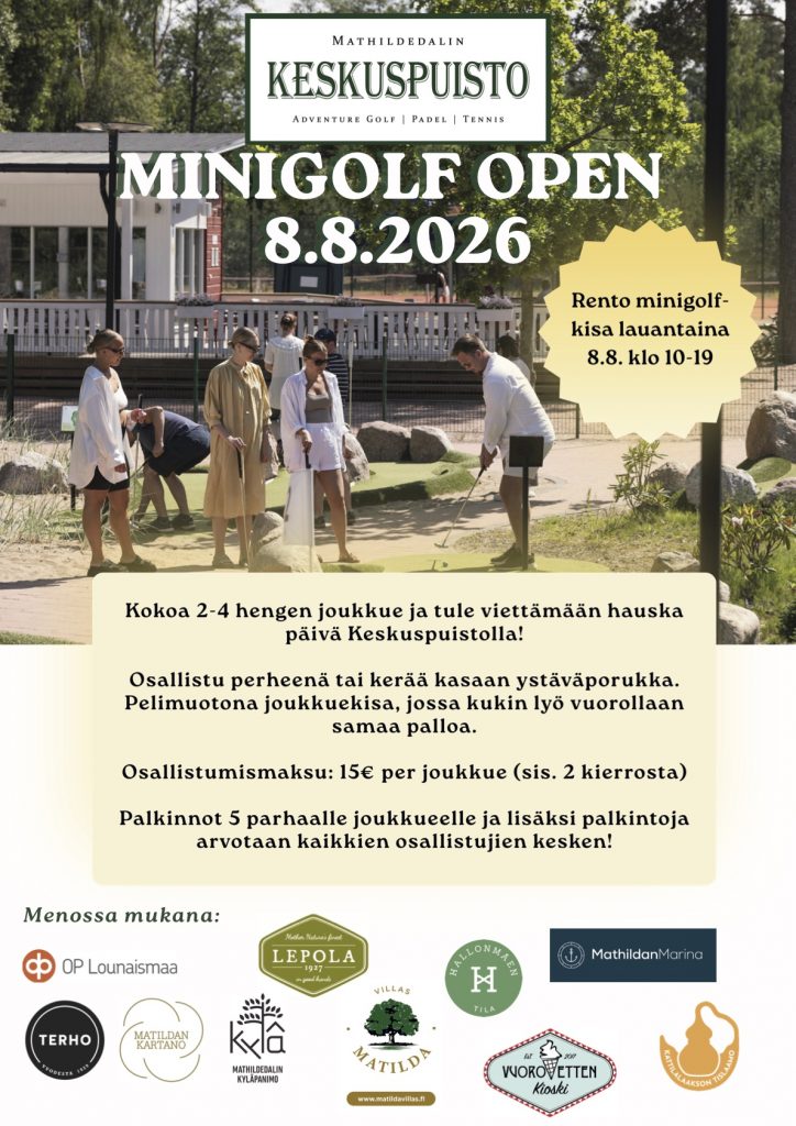 Minigolf Open 8.8.2026
